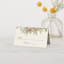 Ginkgo Watercolor Blommigt Bröllop Place Card Placeringskort