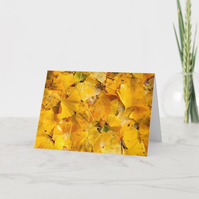 GinkgoBiloba löv Kort (Framsida)