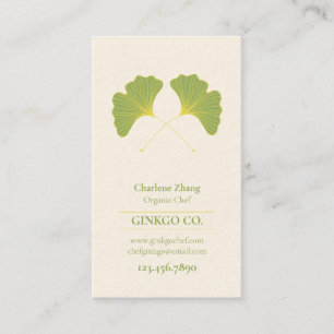 Ginkgolöv 2 visitkort