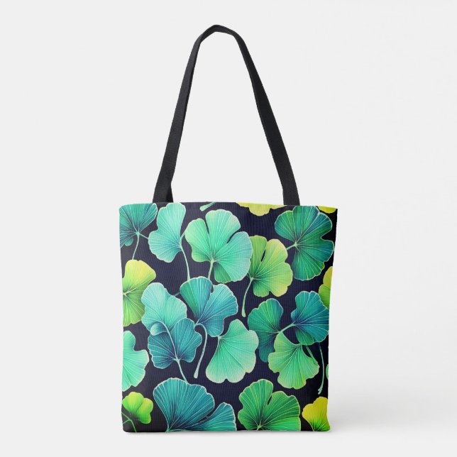Ginko biloba lövs tygkasse (Baksida)