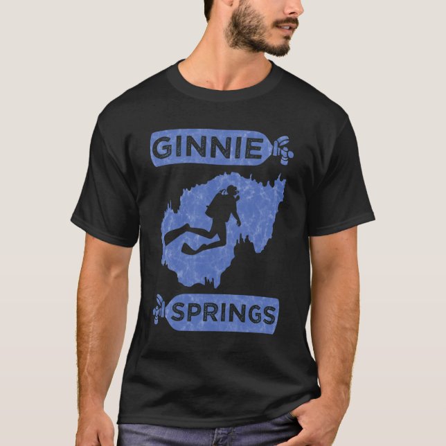 Ginnie Vår TShirt Cave Diving Shirt Cavern T Shirt (Framsida)