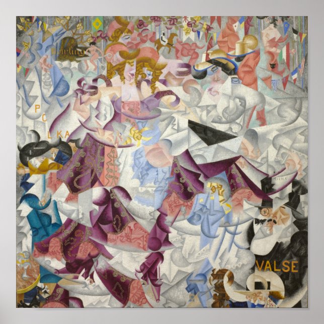 Gino Severini Dynamic Hieroglyphic Poster Skriv ut (Framsidan)