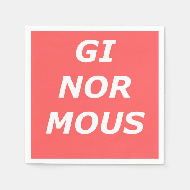 GINORMOUS Pappra blöjor Pappersservett (Framsidan)