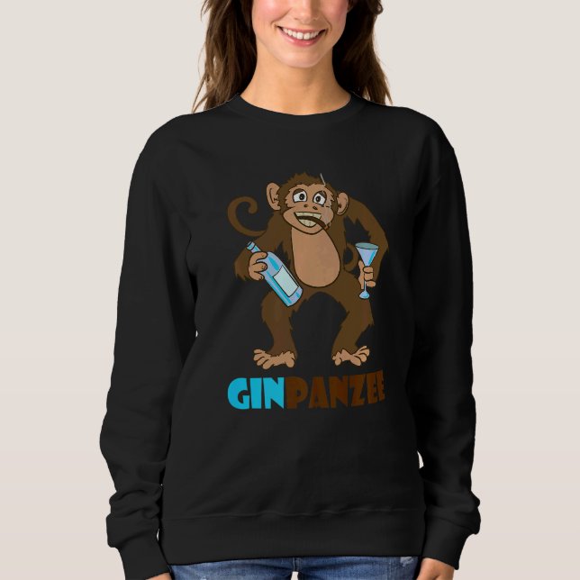 Ginpanzee Gimpanzee Alcohol Beer Sprit-festival T Shirt (Framsida)