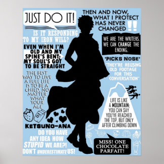 Gintama Sakata Gintoki-citat Poster