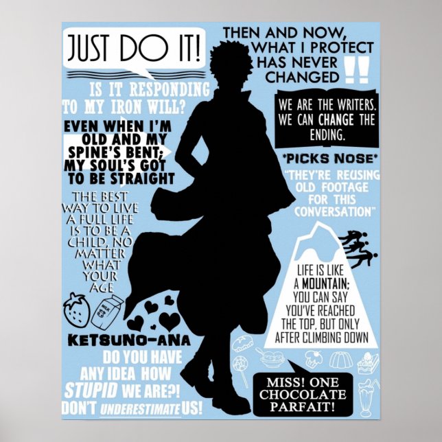 Gintama Sakata Gintoki-citat Poster (Framsidan)