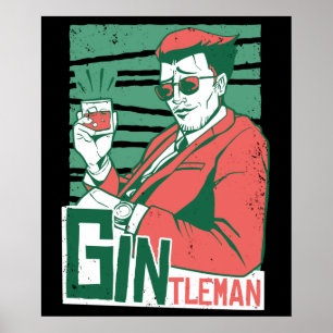 Gintleman Gin Älskare Poster