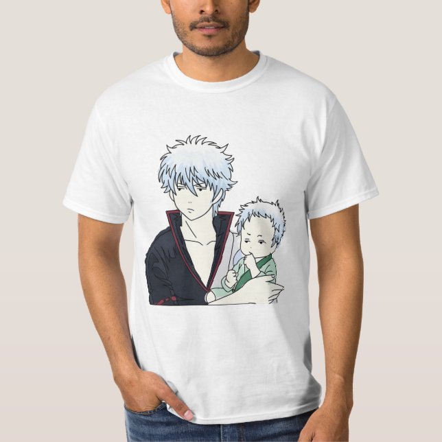 Gintoki med baby t shirt (Framsida)