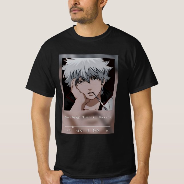 Gintoki Sakata Gintama T Shirt (Framsida)