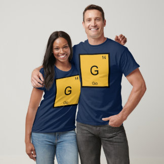 Gio Namn Kemiskt Element Periodiska Systemet T Shirt