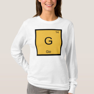 Gio Namn Kemiskt Element Periodiska Systemet Tee Shirt