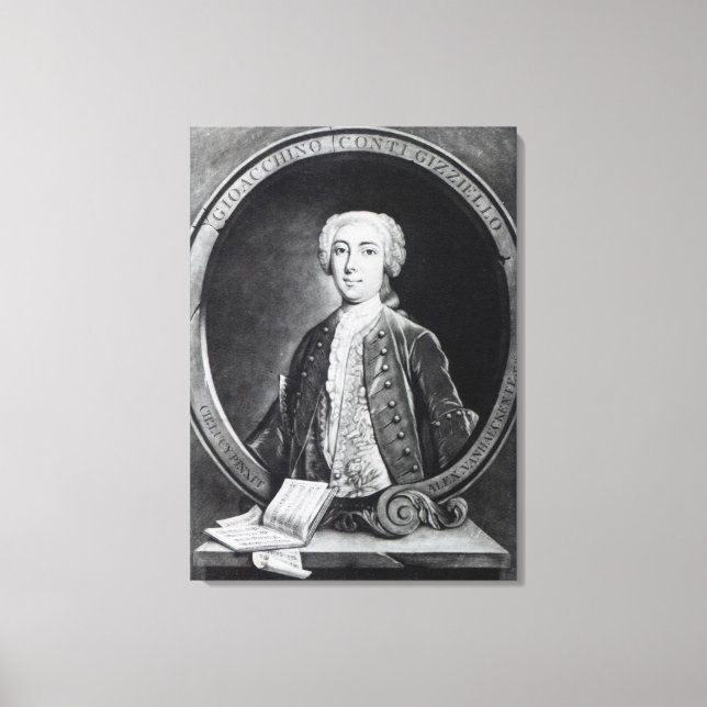 Gioacchino Conti, "Gizziello", Canvastryck (Framsida)