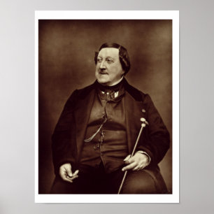 Gioacchino Rossini (1792-1868) från "Galerie Conte Poster