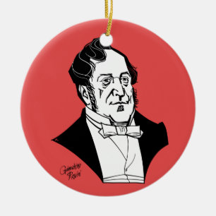 Gioachino Rossini Julgransprydnad Keramik