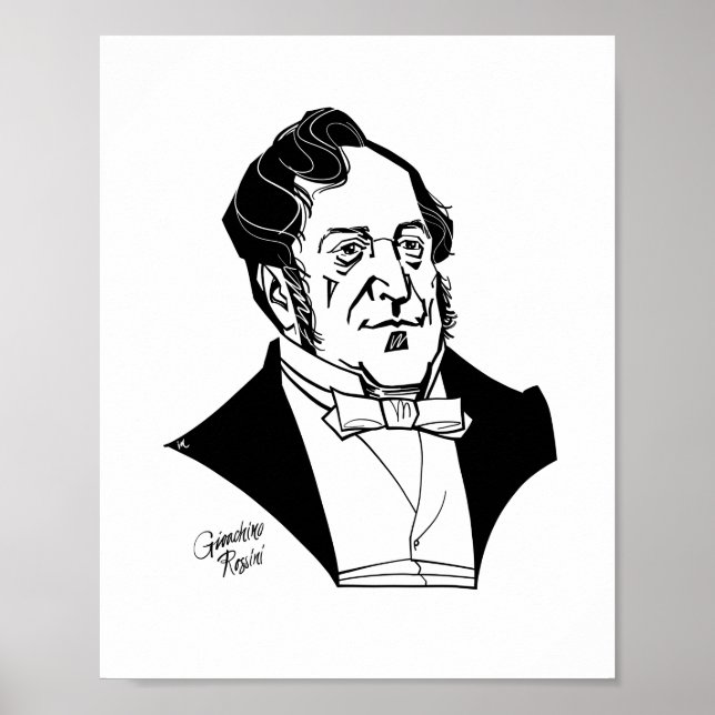 Gioachino Rossini Poster (Framsidan)