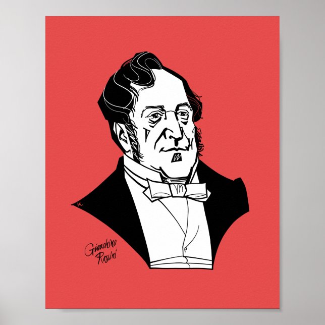 Gioachino Rossini Poster (Framsidan)