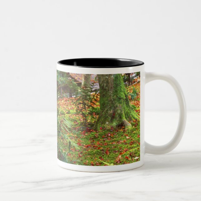 Giohji Temple, Arashiyama, Kyoto, Japan Två-Tonad Mugg (Höger)