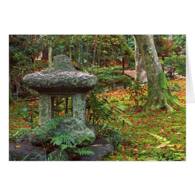 Giohji-templet, Arashiyama, Kyoto, Japan Hälsningskort (Framsidan Horizontal)