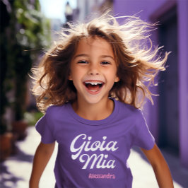 Gioia Mia Italiano My Joy Affectionate Term Lila T Shirt