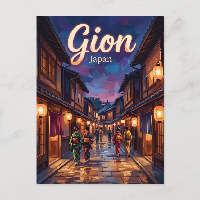 Gion Japan Vykort (Framsida)