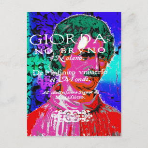 Giordano Bruno Esoteric Occult Astrology Italiensk Vykort