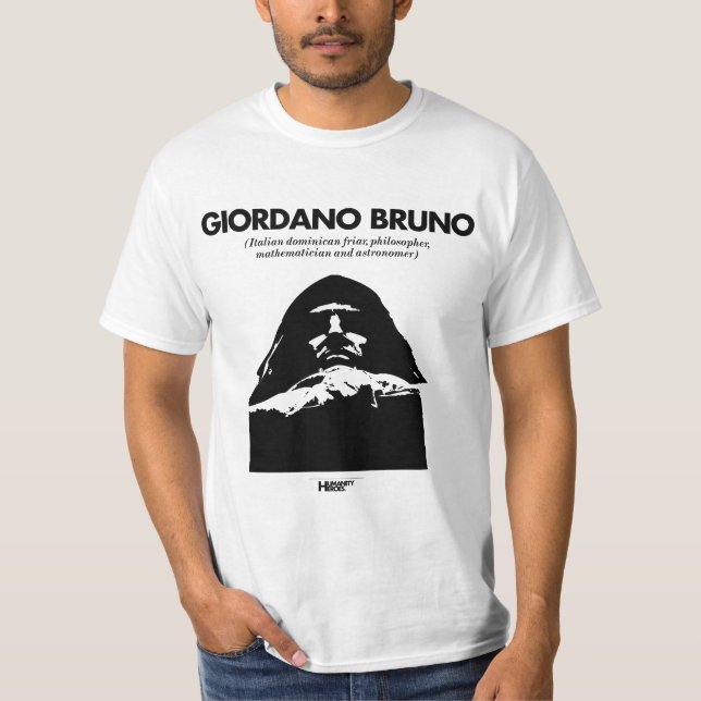 Giordano Bruno vitT-tröja Tee (Framsida)