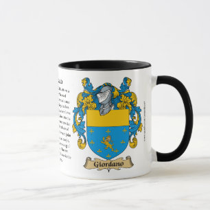Giordano familjvapensköld mugg