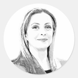 Giorgia Meloni Runt Klistermärke
