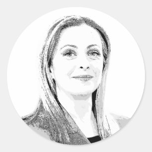 Giorgia Meloni Runt Klistermärke