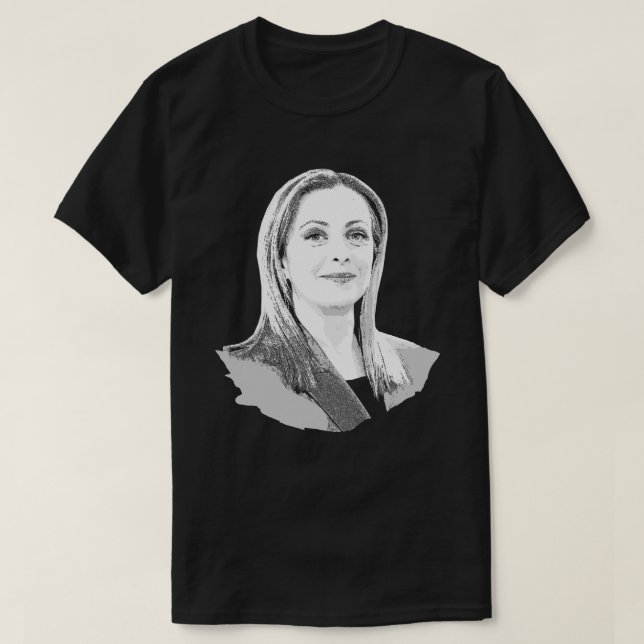 Giorgia Meloni T Shirt (Design framsida)