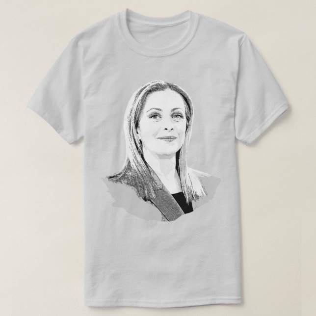 Giorgia Meloni T Shirt (Design framsida)