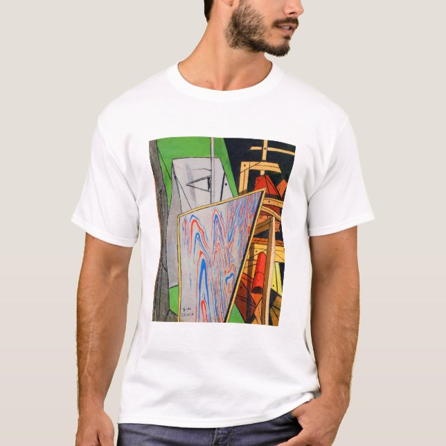 Giorgio de Chirico Metaphyscial Insida I T Shirt (Framsida)
