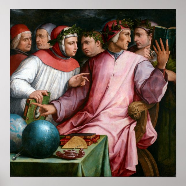 Giorgio Vasari Sex Tuscan Poets Poster (Framsidan)