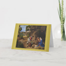 Giorgione Adoration of the Shepherdss Helgkort