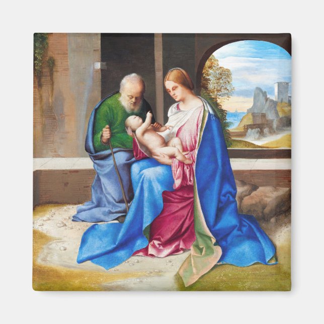 Giorgione Heliga Family (1500) Magnet (Framsidan)