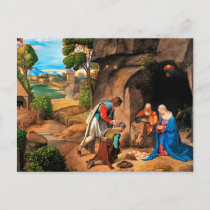 Giorgione - Herdarnas tillbedjan Vykort