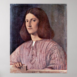 Giorgione - Porträtt of a Young Man Poster