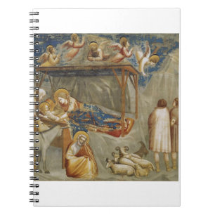 Giotto di Bondone Födelsen Fine Art Collection Anteckningsbok