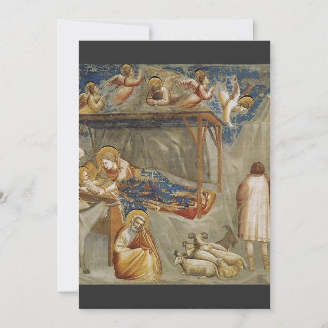 Giotto di Bondone Födelsen Fine Art Collection Julkort (Framsida)