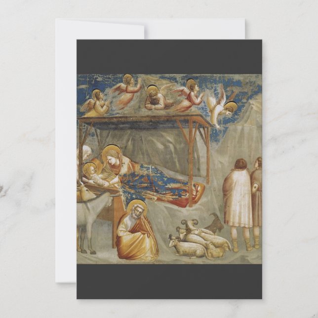 Giotto di Bondone Födelsen Konstsamlings Inbjudningar (Framsida)