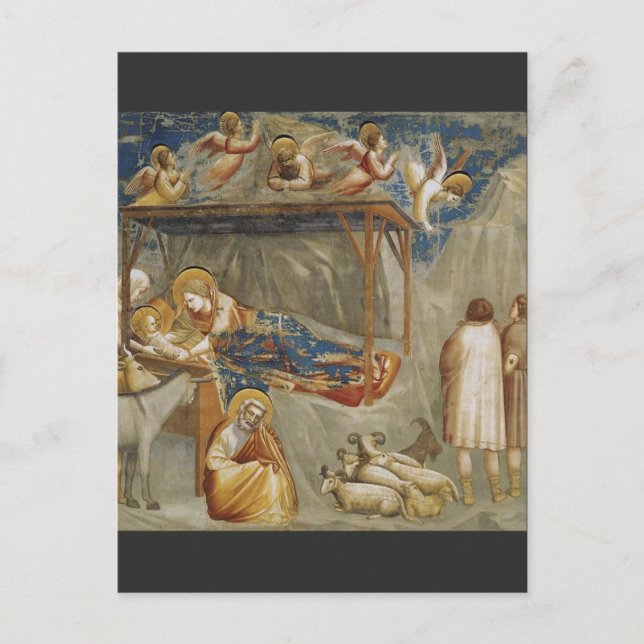 Giotto di Bondone Födelsen Konstsamlings Vykort (Framsida)