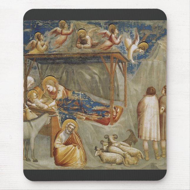 Giotto di Bondone Kristi födelse Fine Art Collecti Musmatta (Framsidan)