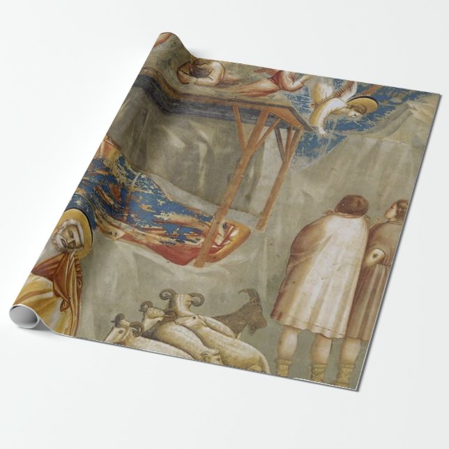 Giotto di Bondone Kristi födelse Fine Art Collecti Presentpapper (Utrullad)