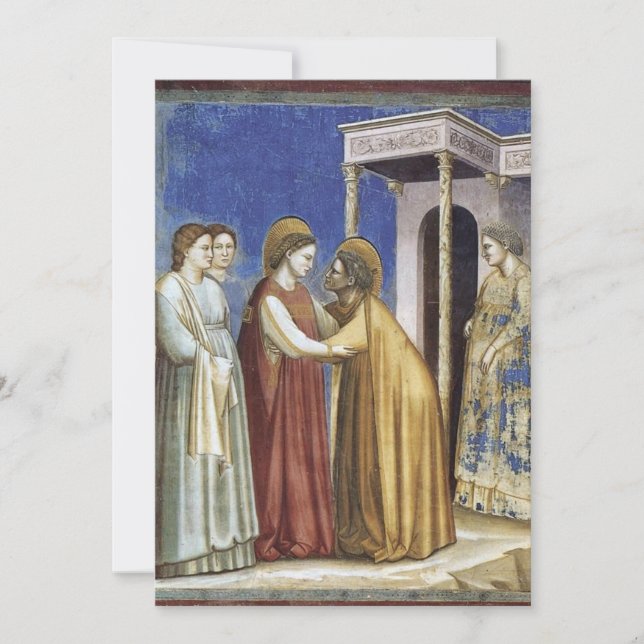 Giotto di Bondone - Visitation Inbjudningar (Framsida)