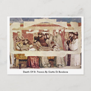 Giotto Di Bondons död Vykort