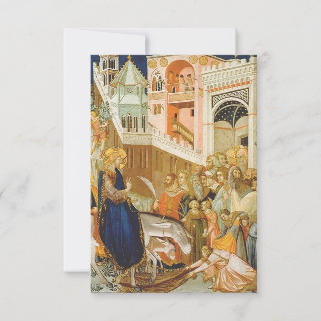 Giotto Inträde i Jerusalem Heligt Kort (Framsida)