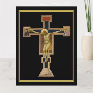 Giotto-korsfästelsen cirka 1290 - 1295 kondoleansk tack kort