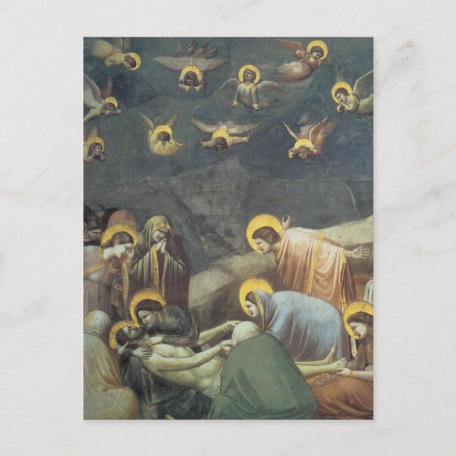 Giotto Lamentation of Jesus Vykort (Framsida)