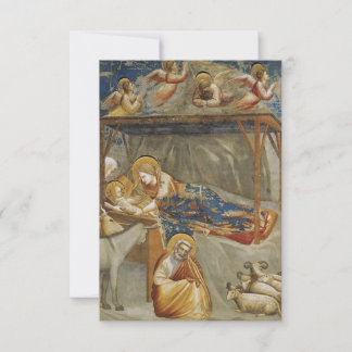 Giotto’s Nativity Cathedral Light Holy Card Tack Kort