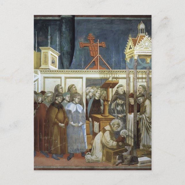 Giotto: St. Francis of Assisi Förberedelse av Krim Vykort (Framsida)